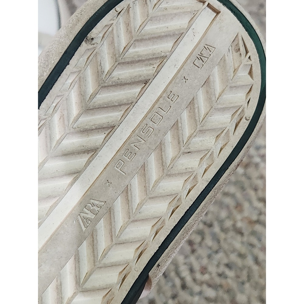 White & green Zara flat sneakers EU 39 | US 8.5‎ - Picture 5 of 6